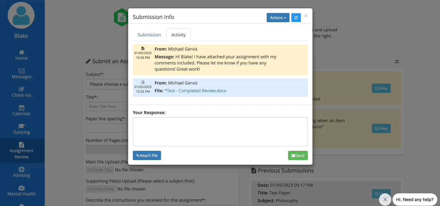 How do I know when my assignment review has been completed? – Upswing