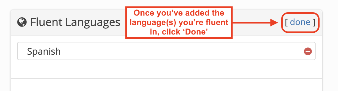 campus tutor - set up tutor profile - click done languages.png