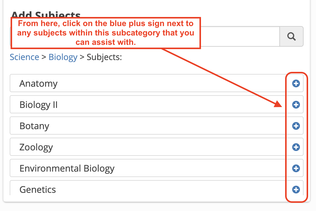 campus tutor - set up tutor profile - select courses.png