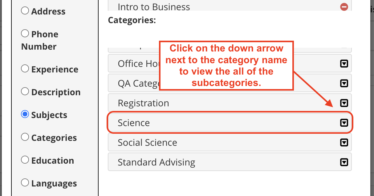 admins - add subjects - select category.png