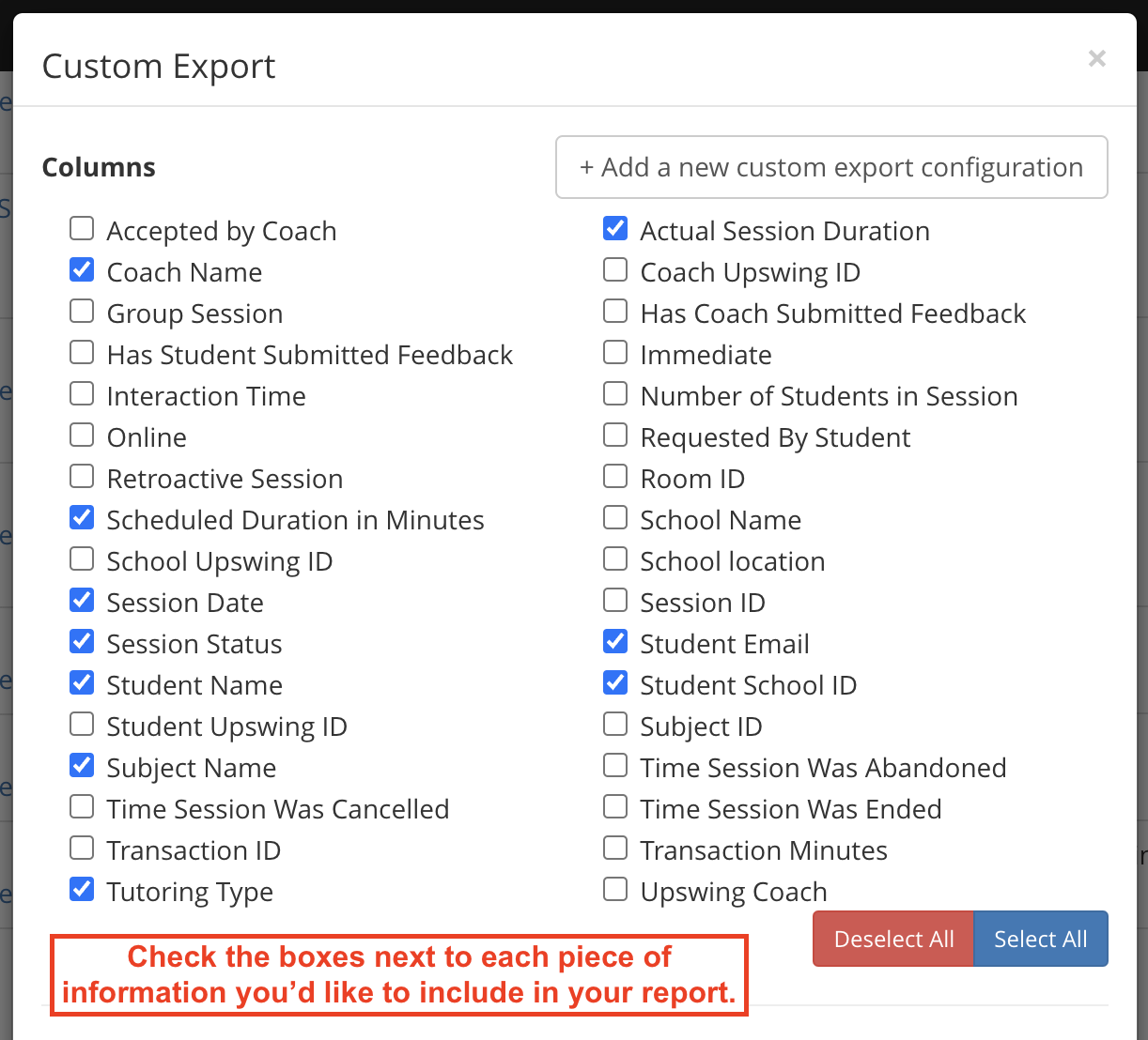 admins - custom tutoring types - select columns.png