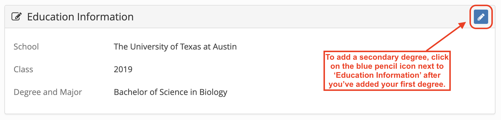 campus tutor - set up account - add second degree.png