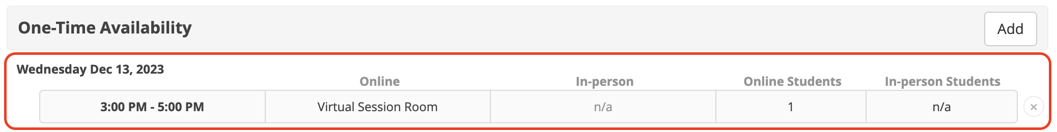 availability - one time availability example.png