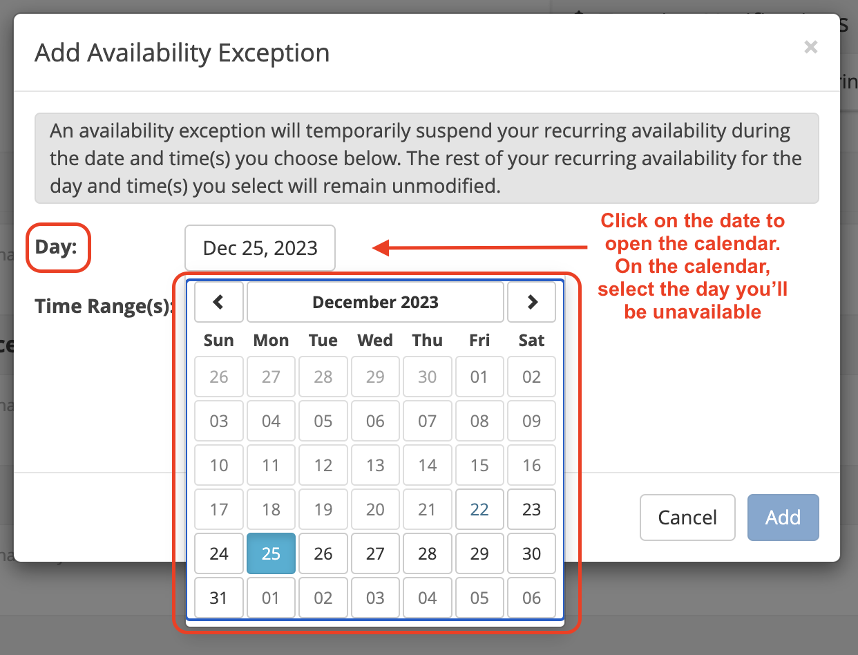 Advisors - availability exception - select day.png